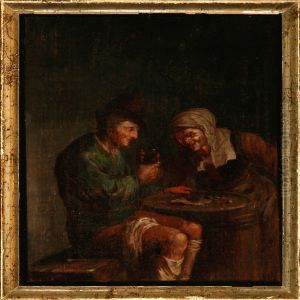 A Pair Of Interiors From An Inn by Peter Cramer