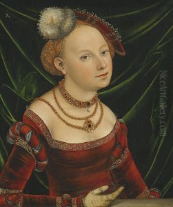 Portrait Of A Woman by Lucas The Younger Cranach
