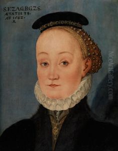 Portrait Der Lucretia Freifrau Von Berlepsch, Geb. Von Schleinitz