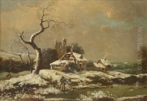 Duck Shooting In The Snow by John Cranch