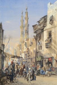 Un Carrefour Au Caire by Louis Amable Crapelet