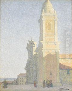 Basilica Saint Michel, Menton, A.m., France by Brenetta Crawford