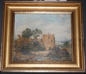 View Of A Countrychurch by Edmund Thornton Crawford