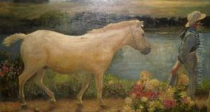 Walking The Greycolt by George Edward Crawhall