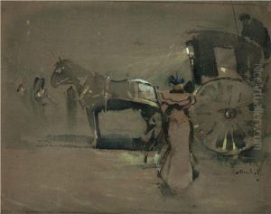 The Hansom Cab by Joseph Crawhall