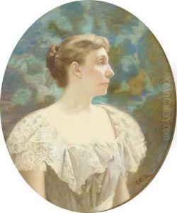 Portrait Of Mary Louisa Halsted by Richard Creifelds
