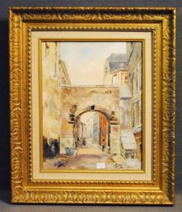 Vieille Porte A Namur by Louis Joseph Desire Crepin