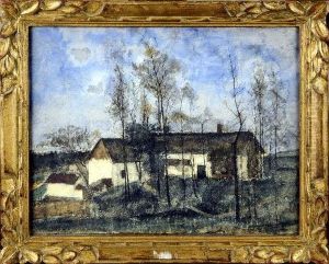 Chaumieres Brabanconnes by Louis Joseph Desire Crepin