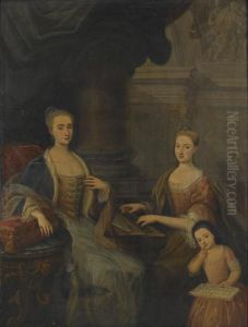 Ritratto Di Famiglia In Un Interno by Angelo Crescimbeni
