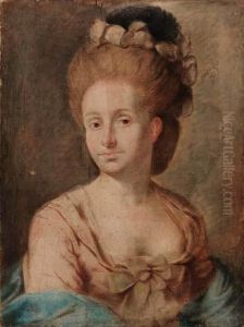Ritratto Di Giovane Donna by Angelo Crescimbeni