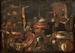 Interno Di Cucina by Antonio Crespi