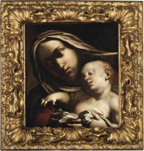The Madonna And Child by Giuseppe Maria Crespi