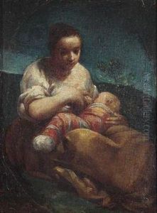 A Mother Nursing Her Child