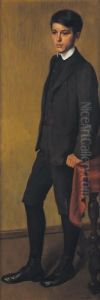 Portrait De Jeune Homme (le Fils Du Peintre) by Adolphe Crespin