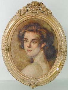 Portrait De Dame by Adolphe Crespin