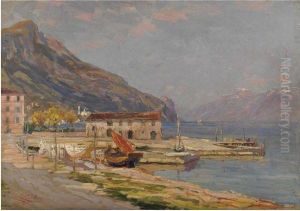 Veduta Del Lago Di Garda Da Bogliaco