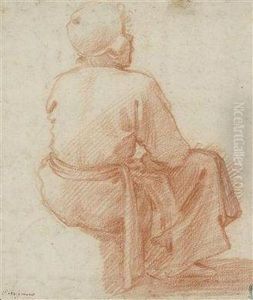 Studie Eines Sitzenden Mannes