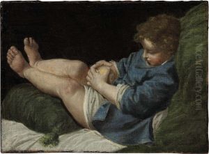 A Boy With An Apple by Donato Creti