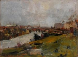Paesaggio Fluviale by Luigi Crisconio