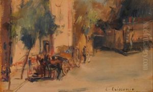 Scorcio Di Paese by Luigi Crisconio