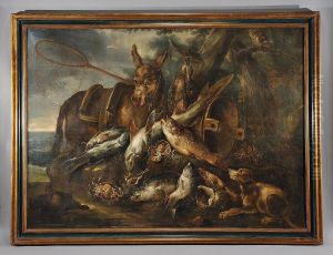Natura Morta Con Asino E Cacciagione by Angelo Maria Crivelli, Il Crivellone