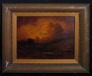 An Atmospheric Landscape by Charles Matthew Crocker