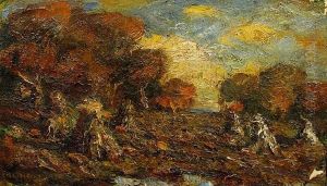 An Autumn Landscape by Charles Matthew Crocker