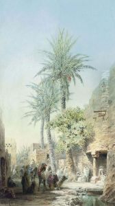 Bedouins At The City Walls by Arthur Croft