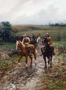 On The March by Ernest Crofts