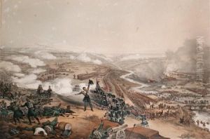 On The Evening Of The Battle Of Waterloo by Ernest Crofts