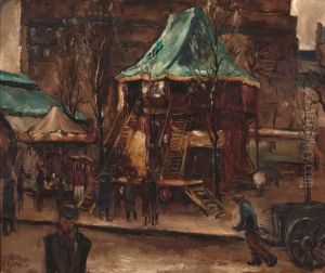 Kermistent En Draaimolen Te Parijs by Jos Croin