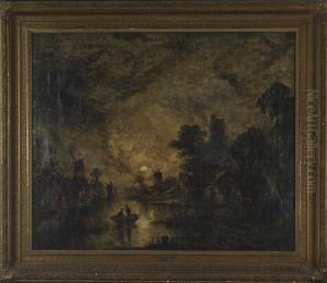 Moonlight On The Broads by John Berney Crome