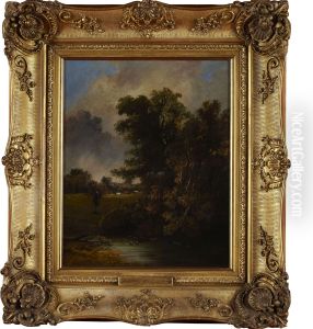Figure By A Woodland Stream by John Berney Crome