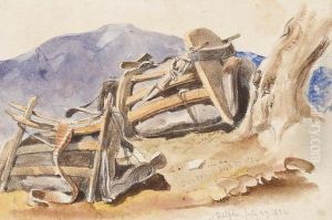Delphi, A Study Of Two Saddles Resting Under A Tree Delphi, A Study Of Two Saddles Resting Under A Tree