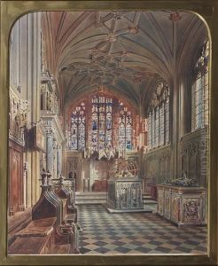 The Beauchamp Chapel, Warwick by Thomas Hartley Cromek