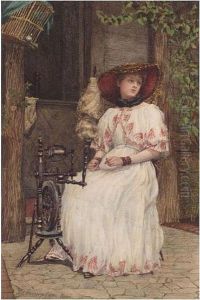 Pensive Awhile She Dreams Awake by James Shaw Crompton