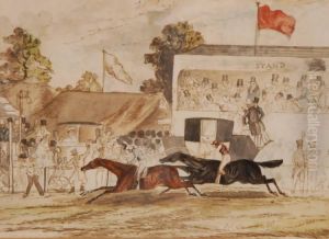 Horse Racing Scene by C.J. Croome
