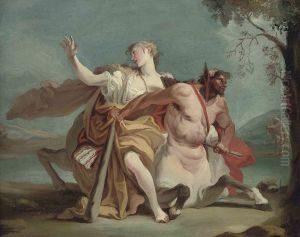 Deianeira And Nessus by Giovanni Battista Crosato