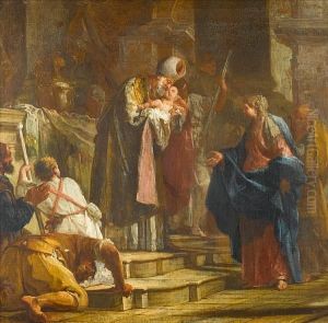 The Presentation In The Temple by Giovanni Battista Crosato