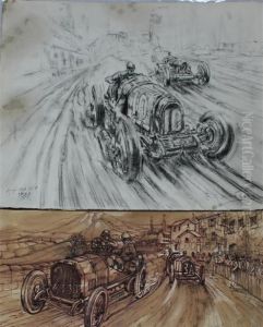 Monaco Gp by Frederick Gordon Crosby