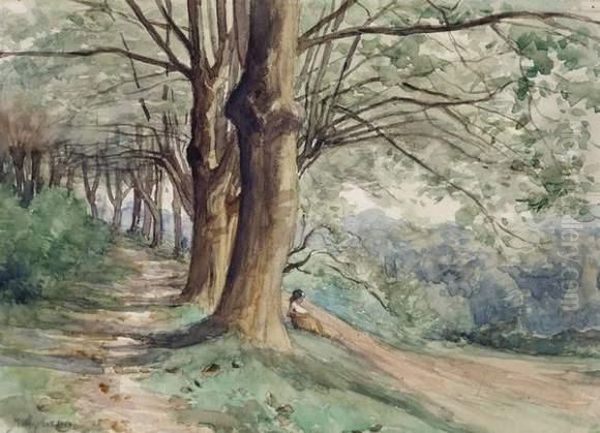 Jeune Promeneuse En Foret - view 1