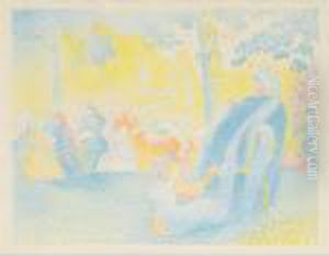Les Champs Elysees by Henri Edmond Cross