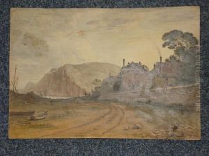 South Down Bicken Or Cliffs To The West Of Budleigh Salterton, Devon by Dr. William Crotch