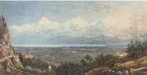 View Of Mont Blanc by William Crouch