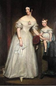 Portrait Of A Mother And Child by Nicholas Joseph Crowley