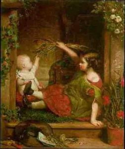 Playing With Baby by George Crozier