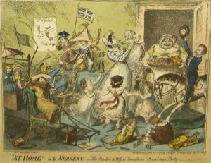 At Home In The Nursery by George Cruickshank