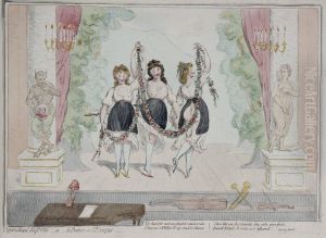 Durham Mustard Too Powerfull For Italian Capers, Or The Opera In An Uproar by Isaac Cruikshank
