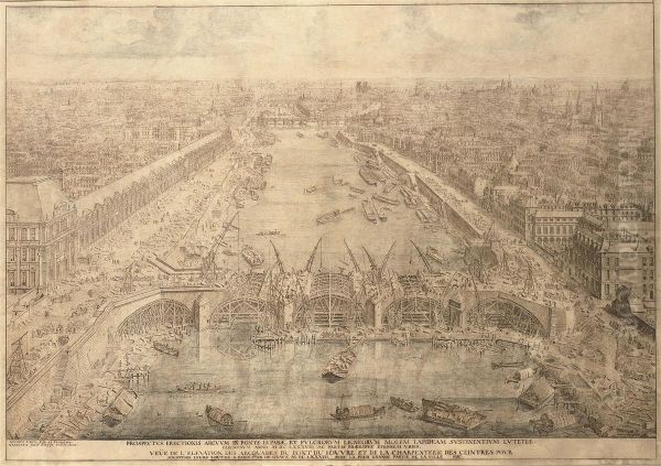 View Of The Construction Of The Pont-royal - view 1