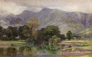 A View Of The Derwent Near Keswick, Cumbria by William Harold Cubley